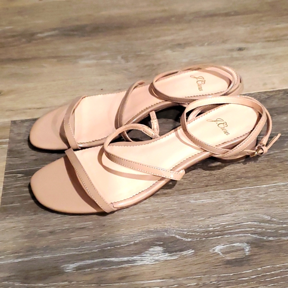 J Crew nude sandals size 8